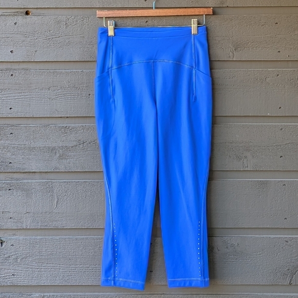 lululemon athletica Pants - Lululemon Swift Speed High-Rise Crop 21" Blazer Blue Tone Size 6